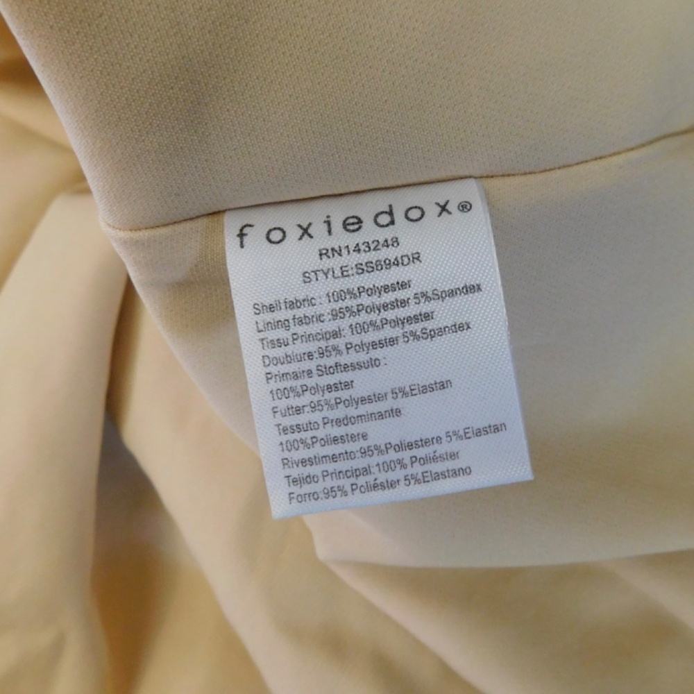 FOXIEDOX Cordelia Bell Sleeve Lace Dress Blue Floral Lace Coquette X-Large - Picture 12 of 14